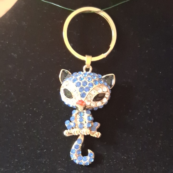 Bling Rhinestone Fox 🦊 Key Ring - Picture 4 of 9
